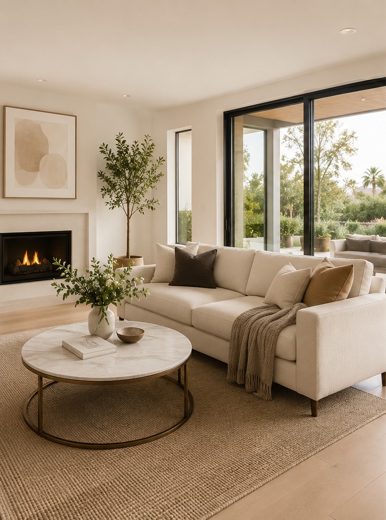 Clean living room